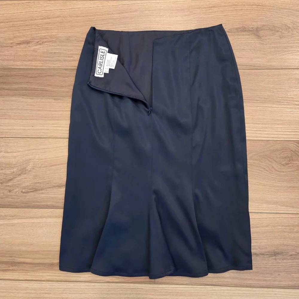 Women's CARLISLE Navy Pencil Skirt Size 4